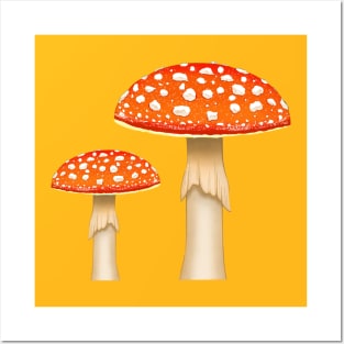 Mushrooms Posters and Art